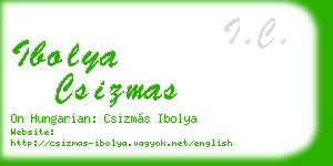 ibolya csizmas business card