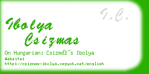 ibolya csizmas business card